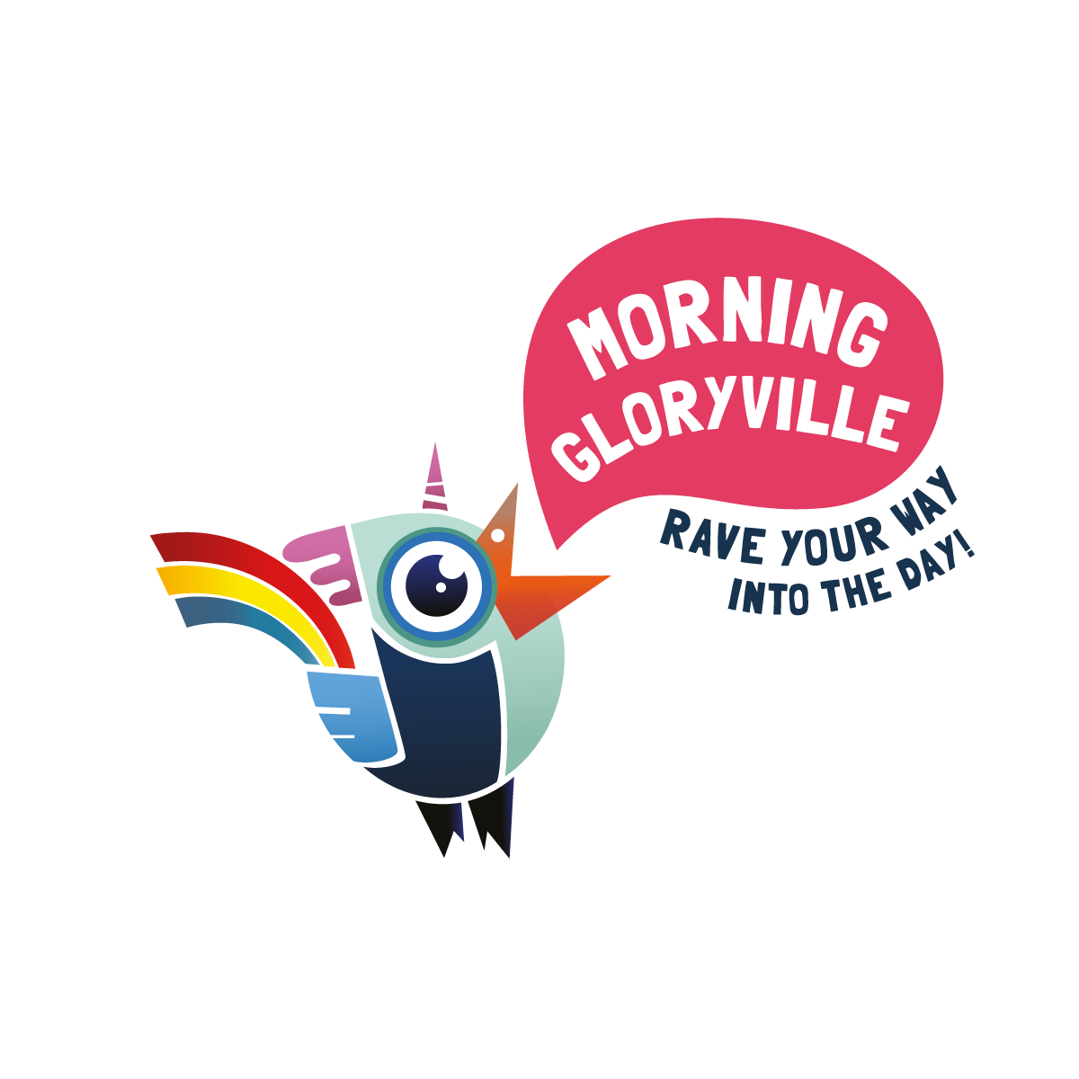 Morning Gloryville logo – energetic event visuals